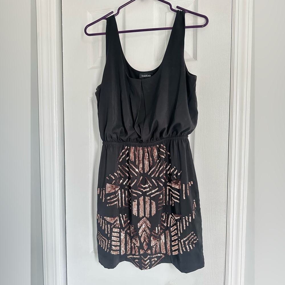 Bebe sleeveless sequin dress Woman Medium